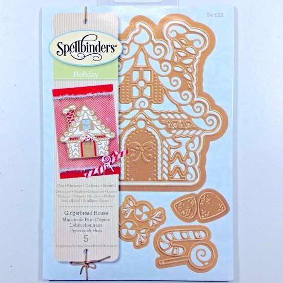 Spellbinders Holiday Gingerbread House Dies Rare HTF Discontinued - Picture 1 of 2